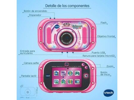 Menu wielofunkcyjne z licznymi ustawieniami Vtech Kidizoom Touch 5 Mpx 3,5"