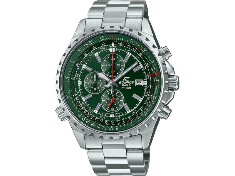 Zegarek Męski Casio EF-527D-3AVUEF Kolor Zielony Srebrzysty (Ø 45 mm)
