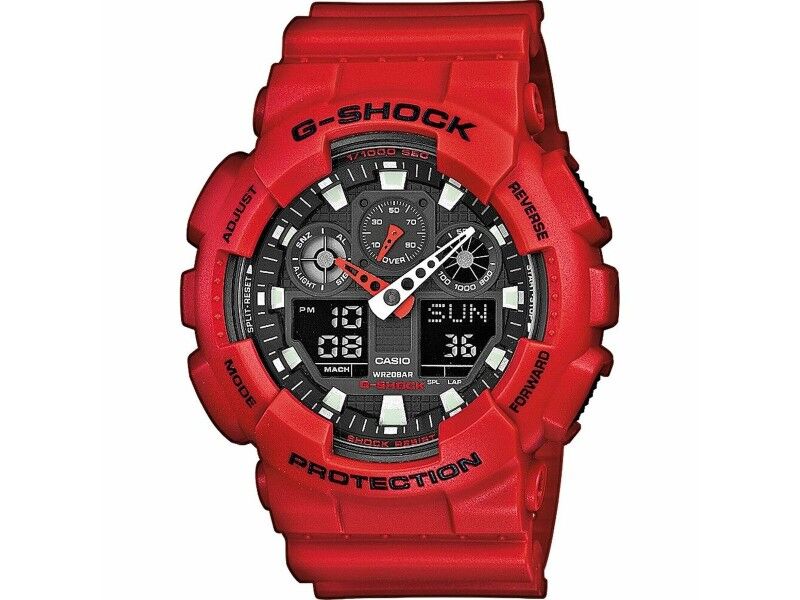 Zegarek Męski Casio G-Shock GA-100B-4AER Czarny (Ø 55 mm)