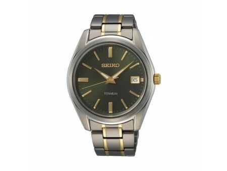 Zegarek Męski Seiko SUR377P1 Szary Srebrzysty