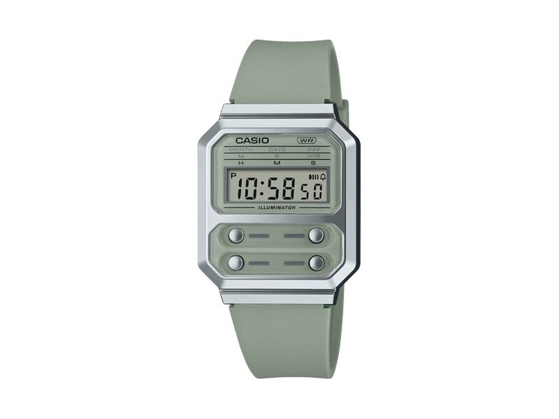 Zegarek Unisex Casio F100 TRIBUTE - SAGE GREEN (Ø 40 mm)