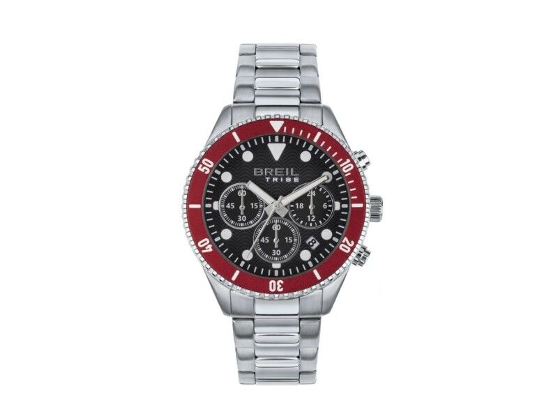 Zegarek Męski Breil EW0714 Czarny Srebrzysty (Ø 41 mm)