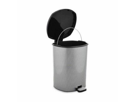 Kosz na Śmieci z Pedałem Berilo D-003-2 Ciemny szary Plastikowy 11 L (6 Sztuk)
