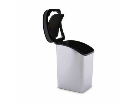 Kosz na Śmieci Berilo D093-1 Srebrzysty Plastikowy 23 L Ruchome (6 Sztuk)