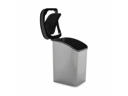 Kosz na Śmieci Berilo D093-2 Ciemny szary Plastikowy 23 L Ruchome (6 Sztuk)
