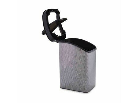 Kosz na Śmieci Berilo D085-2 Ciemny szary Plastikowy 12 L Ruchome (6 Sztuk)