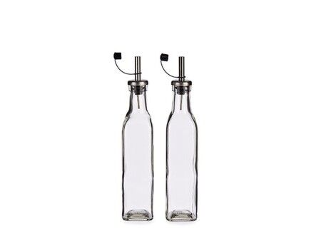 Zestaw do oliwy i octu Vivalto WJ7069-M Przezroczysty Metal Szkło Plastikowy 300 ml (24 Sztuk)
