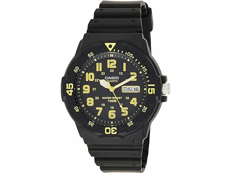 Zegarek Męski Casio DIVER 100M Żółty Czarny (Ø 44,5 mm)