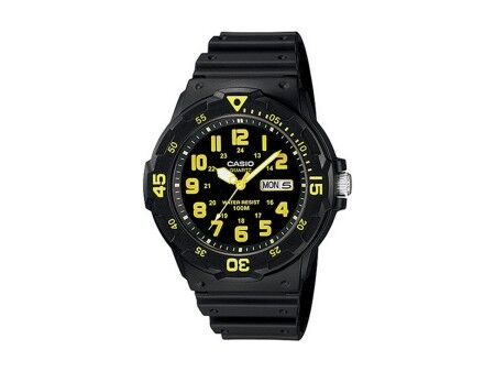 Zegarek Męski Casio DIVER 100M Żółty Czarny (Ø 44,5 mm)
