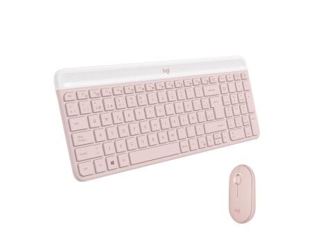 Klawiatura Bezprzewodowa i Myszka Logitech MK470 Qwerty Hiszpańska