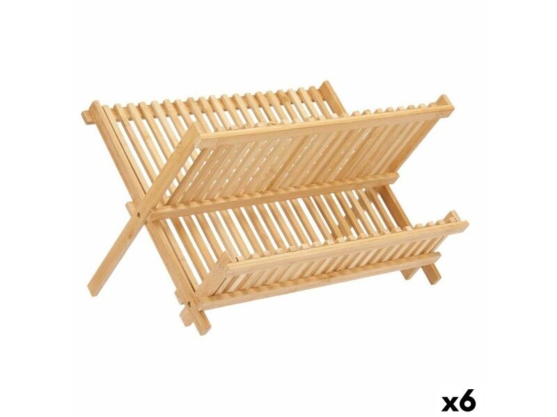 Ociekacz do Naczyń Kinvara KT200046 Brązowy 48 x 38 x 27,5 cm (6 Sztuk)