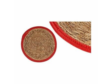 Podkładki na stół Naturalny Czerwony 35 x 1 x 35 cm (48 Sztuk)