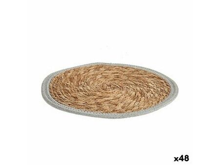 Podkładki na stół Naturalny Szary 35 x 1 x 35 cm (48 Sztuk)