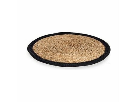 Podkładki na stół Naturalny Czarny 35 x 1 x 35 cm (48 Sztuk)