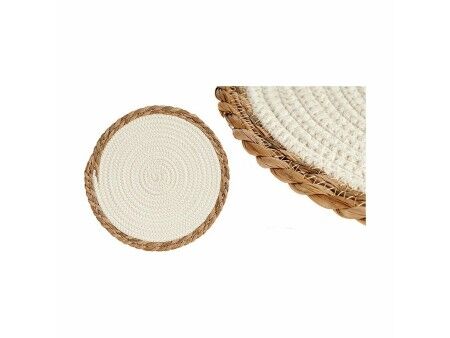 Podkładki na stół Naturalny Biały 30 x 1 x 30 cm (48 Sztuk)