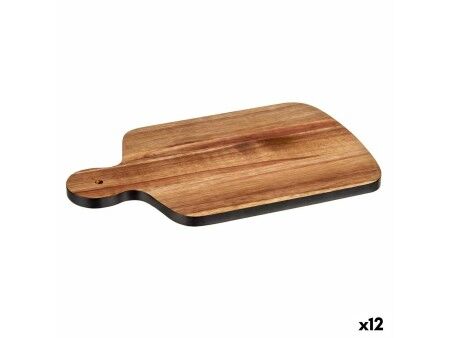 Deska do krojenia Kinvara 78381 Czarny 25,7 x 1,5 x 40 cm (12 Sztuk)