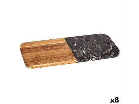 Deska do krojenia Kinvara 78375 Czarny 18 x 1,5 x 38 cm (8 Sztuk)