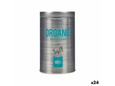 Solniczka Kinvara Organic Szary Blacha biała 10,4 x 18,2 x 10,4 cm Sól (24 Sztuk)