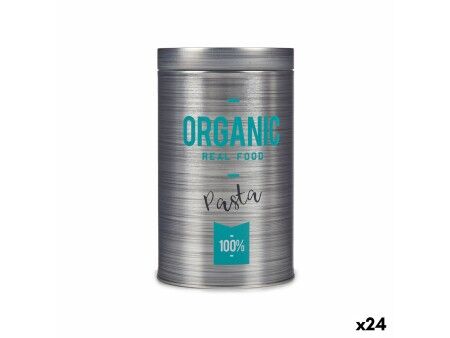 Puszka Kinvara Organic Szary Blacha biała 10,4 x 18,2 x 10,4 cm Pasta (24 Sztuk)