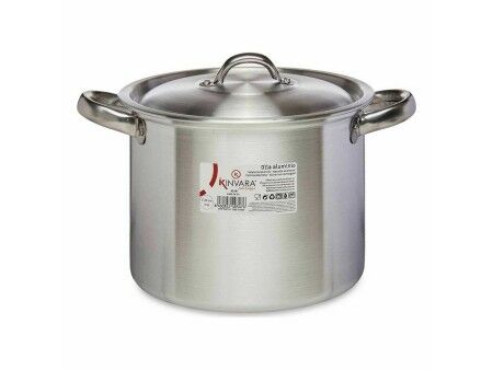Garnek z Pokrywką Kinvara 100033 Srebrzysty Aluminium Ø 20 cm (6 Sztuk)