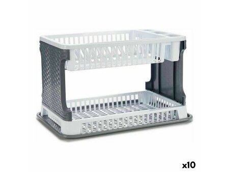 Ociekacz do Naczyń Kinvara TP7071-1 Biały 44,5 x 30,3 x 27 cm (10 Sztuk)