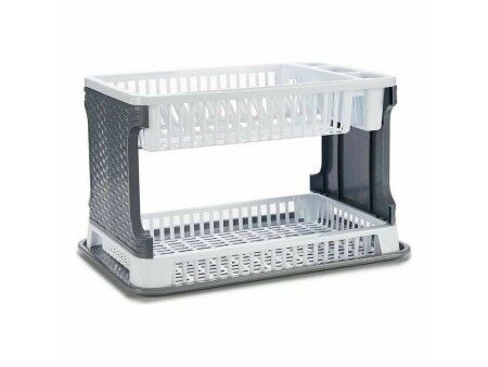 Ociekacz do Naczyń Kinvara TP7071-1 Biały 44,5 x 30,3 x 27 cm (10 Sztuk)