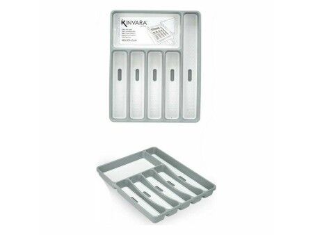 Organizer na Sztućce polipropylen 32,5 x 4,5 x 40,5 cm (12 Sztuk)