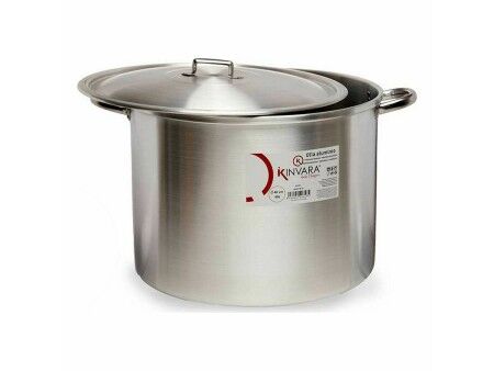 Garnek z Pokrywką Srebrzysty Aluminium 53 x 34 x 43 cm (2 Sztuk)
