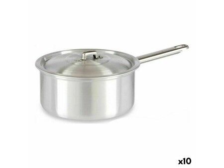 Garnek z Pokrywką Kinvara 100020 Srebrzysty Aluminium 2 L 20 x 12 x 35,5 cm (10 Sztuk)
