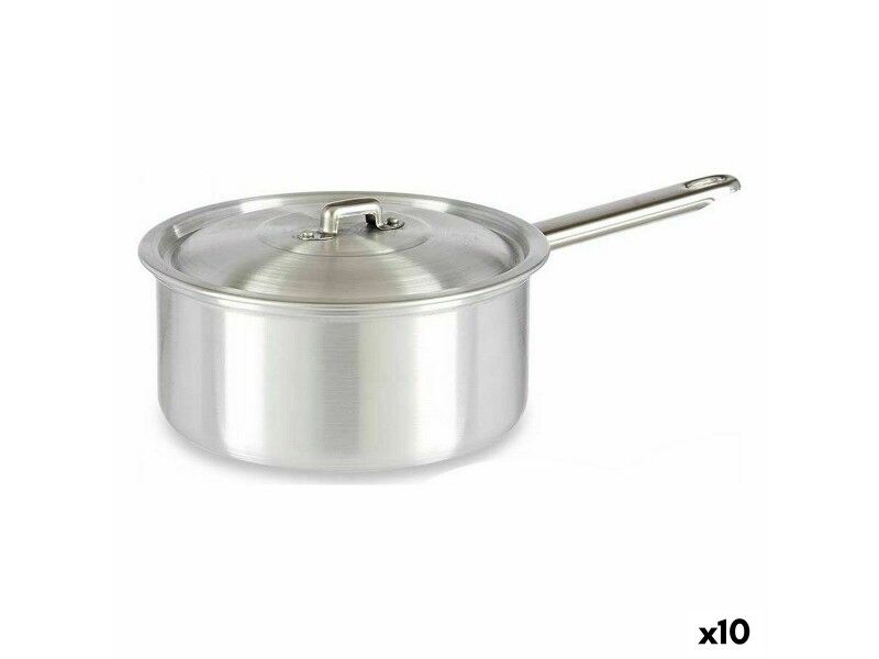 Garnek z Pokrywką Kinvara 100020 Srebrzysty Aluminium 2 L 20 x 12 x 35,5 cm (10 Sztuk)