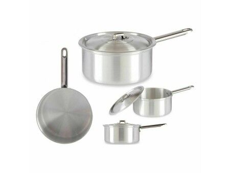 Garnek z Pokrywką Kinvara 100020 Srebrzysty Aluminium 2 L 20 x 12 x 35,5 cm (10 Sztuk)