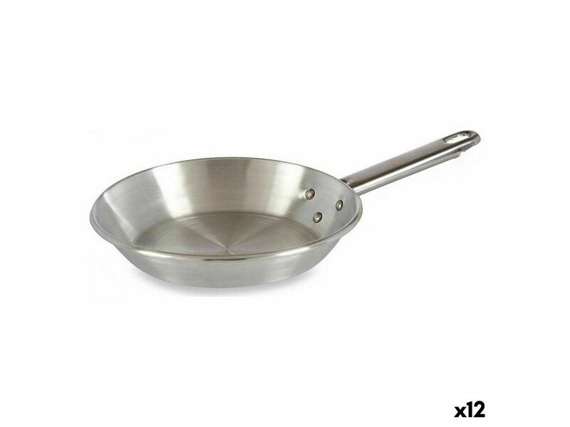 Patelnia Kinvara 100120 Srebrzysty Aluminium Ø 18 cm (12 Sztuk)