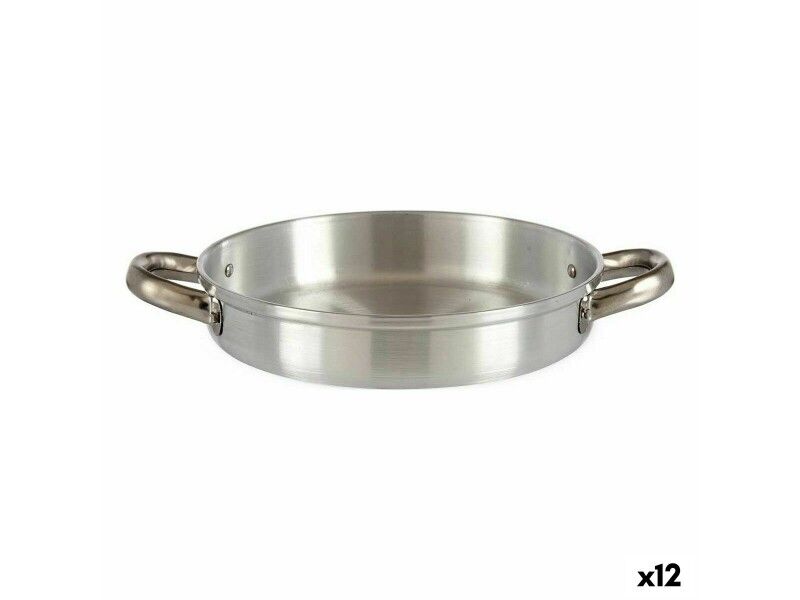 Patelnia Kinvara 100113 Srebrzysty Aluminium Ø 22 cm (12 Sztuk)
