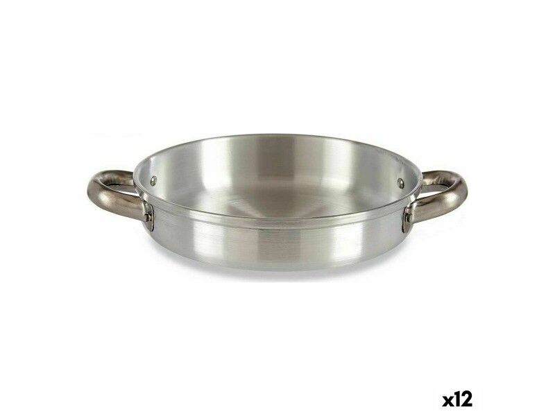 Patelnia Kinvara 100112 Srebrzysty Aluminium Ø 20 cm (12 Sztuk)