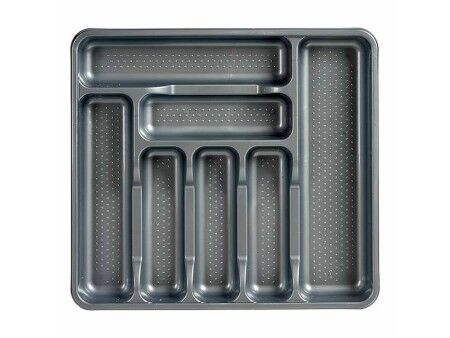 Organizer na Sztućce Kinvara 041188 Szary Plastikowy 39 x 5 x 42,5 cm (15 Sztuk)