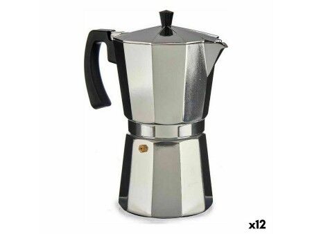 Włoska Kafeterka Kinvara A111RA-1200 Srebrzysty Aluminium 650 ml (12 Sztuk)