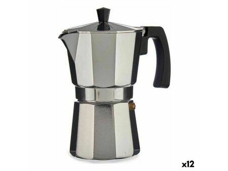 Włoska Kafeterka Kinvara A11RA-300 Srebrzysty Aluminium 150 ml (12 Sztuk)