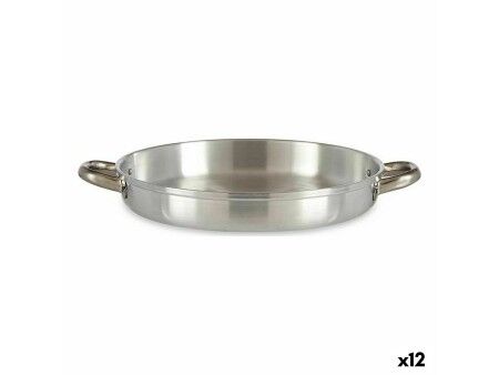 Patelnia Kinvara 100117 Srebrzysty Aluminium Ø 30 cm (12 Sztuk)