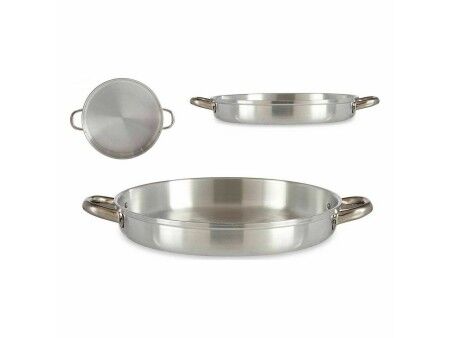 Patelnia Kinvara 100117 Srebrzysty Aluminium Ø 30 cm (12 Sztuk)