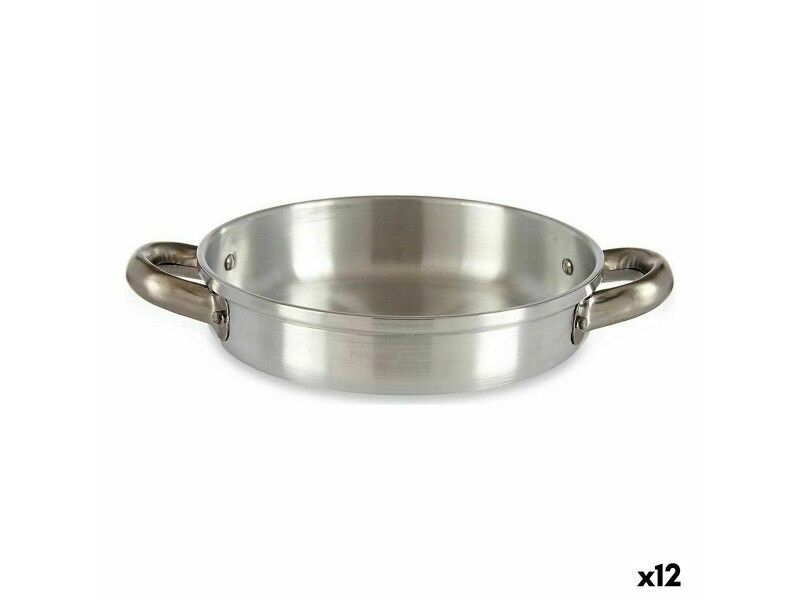 Patelnia Kinvara 100111 Srebrzysty Aluminium (12 Sztuk)