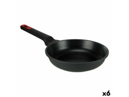 Patelnia Kinvara 77777 Czarny Aluminium Bakelit Ø 24 cm (6 Sztuk)