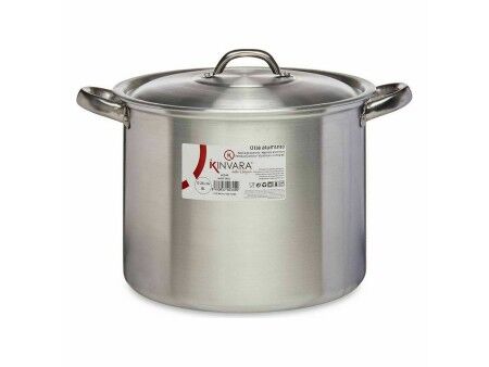 Garnek z Pokrywką Kinvara 100035 Srebrzysty Aluminium Ø 24 cm (6 Sztuk)