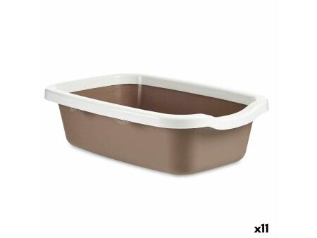 Kuweta dla Kotów Mascow 87893 Biały Beżowy Plastikowy 38 x 16 x 58,5 cm (11 Sztuk)