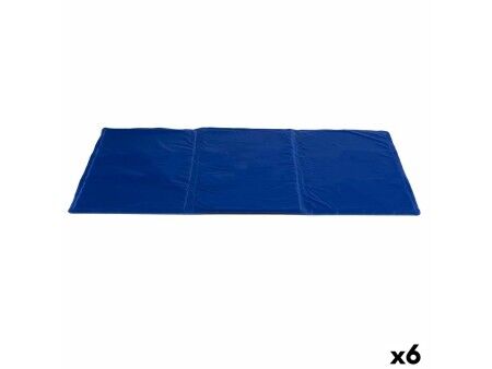 Dywan dla psa Odświeżający Niebieski Piana Żel 49,5 x 1 x 90 cm (6 Sztuk)