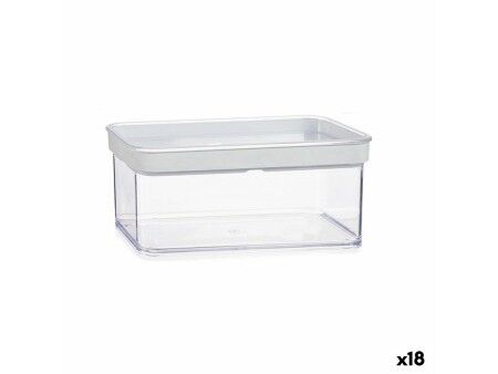 Soik Przezroczysty Silikon polistyrenu ABS 1,1 L 10,5 x 9 x 21 cm (18 Sztuk)