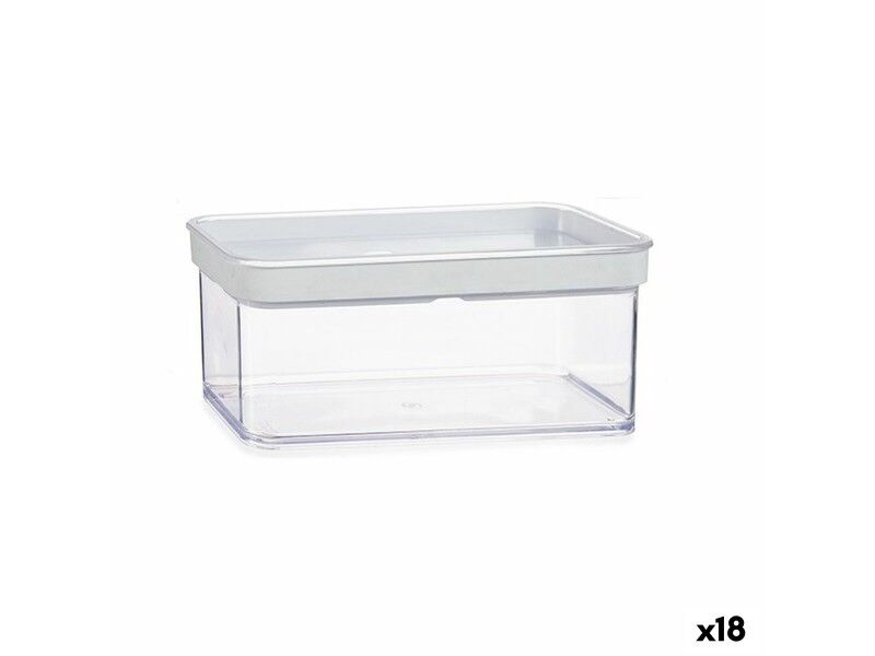 Soik Przezroczysty Silikon polistyrenu ABS 1,1 L 10,5 x 9 x 21 cm (18 Sztuk)