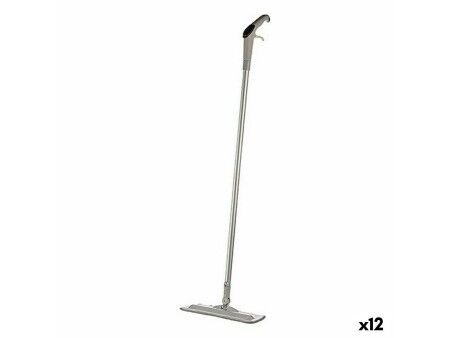 Potrójny Mop ze Zbiornikiem Rozpylającym Kipit HW225 Stal nierdzewna Plastikowy 14 x 40 x 128 cm (12 Sztuk)