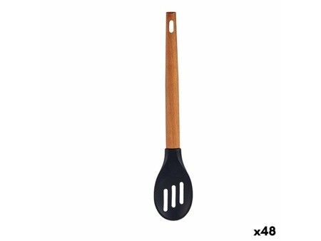 Chochla Kinvara HW418869 Czarny Silikon drewno bukowe 6 x 1,8 x 30,5 cm (48 Sztuk)