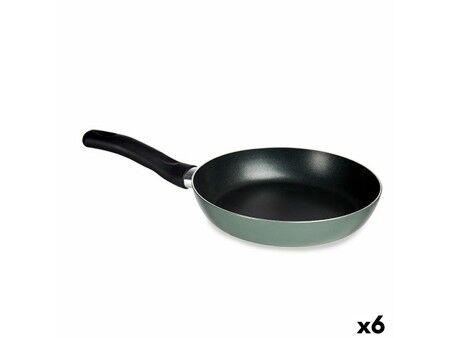 Patelnia 30 cm Kolor Zielony Aluminium (6 Sztuk)