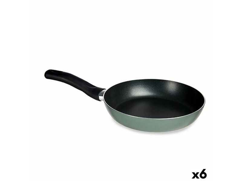 Patelnia 30 cm Kolor Zielony Aluminium (6 Sztuk)